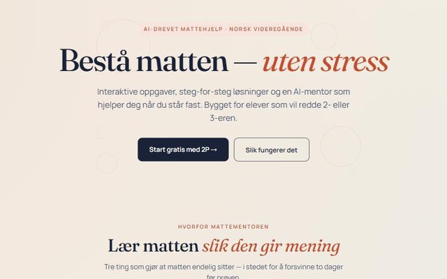 Mattementoren – mattehjelpen.io